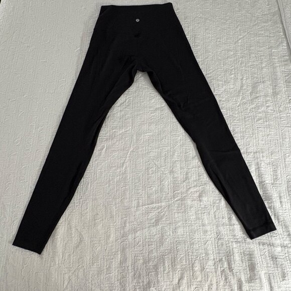 Lululemon Align Pant 28" High-Rise Yoga Leggings Black Nulu Size 8 - Picture 5 of 9